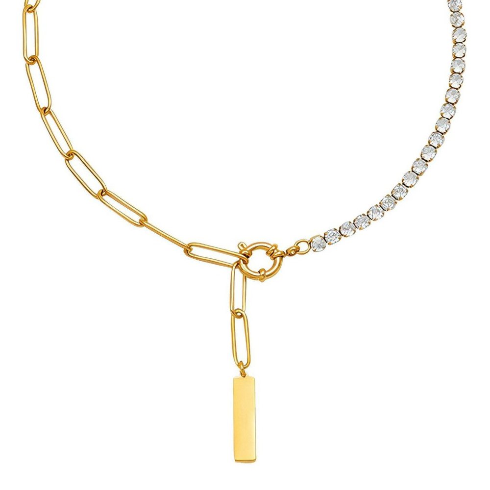 18K GOLD PLATED STAINLESS STEEL NECKLACE